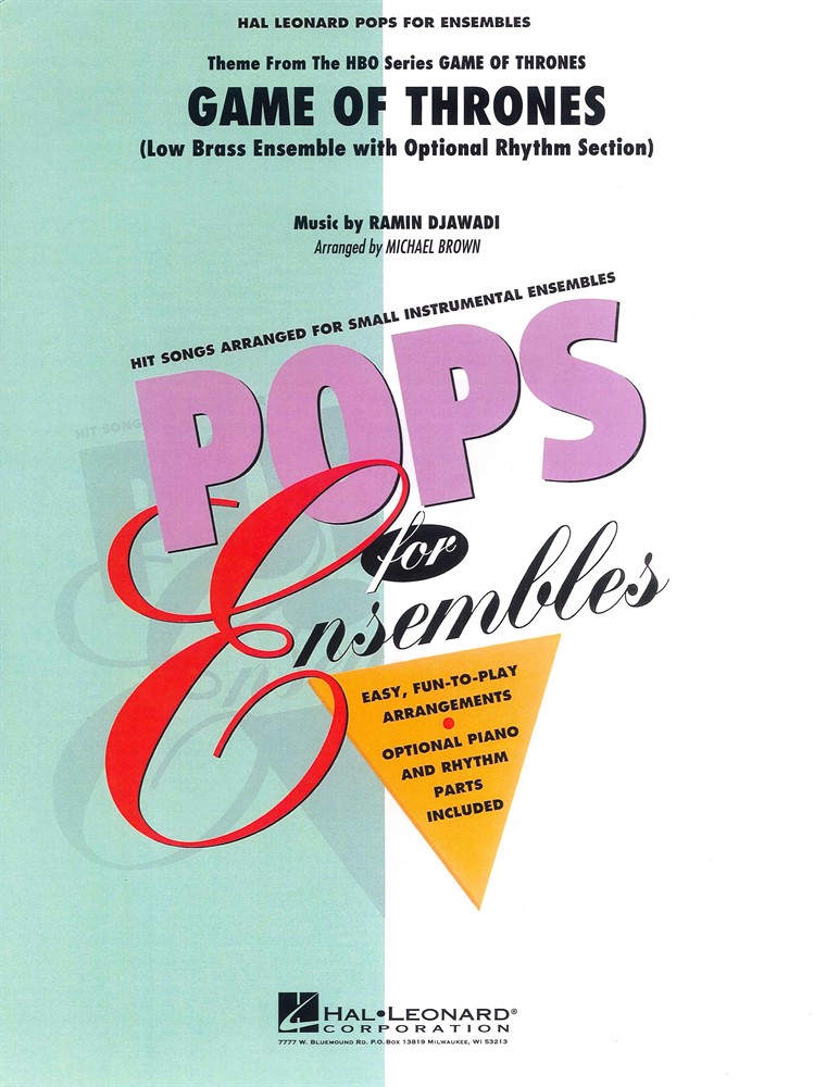 Pops For Low Brass Ensembles Game Of Thrones