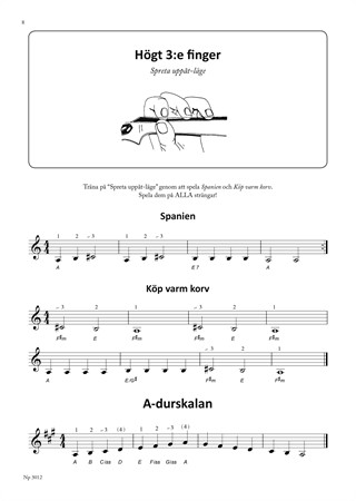 Notbild från andra delen i Ulrik Lundströms fiolskola Violinisten 2
