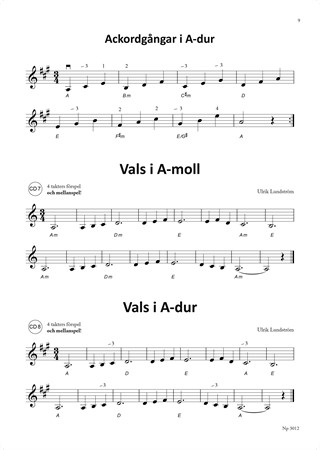 Notbild från andra delen i Ulrik Lundströms fiolskola Violinisten 2