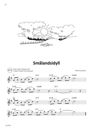 Notbild och illustration från uppföljaren i Ulrik Lundströms fiolskola Violinisten 2.5