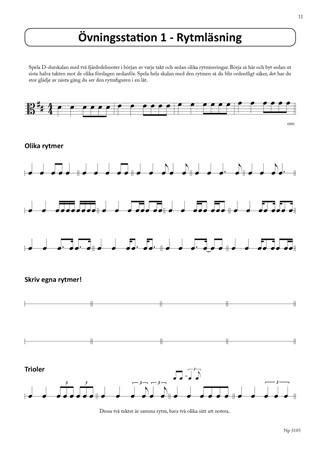 Exempel från uppföljningsdelen i Ulrik Lundströms altfiolskola Altviolinisten 2.5