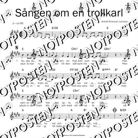 Notbild från Sångåret: 13 sånger för barn – en sångbok med låtar för alla säsonger