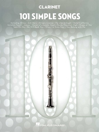 Omslag till notsamlingen 101 Simple Songs for Clarinet