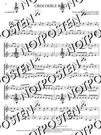 Notbild från First 50 Duets for Clarinets med enkla duetter för er som spelar klarinett