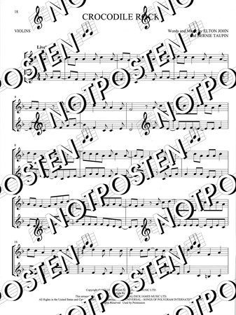 Notbild från notsamlingen First 50 Duets for Violins med enkla duetter för fiol