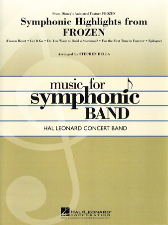 Omslag till blåsorkesterarrangemanget Symphonic Highlights from "Frozen"