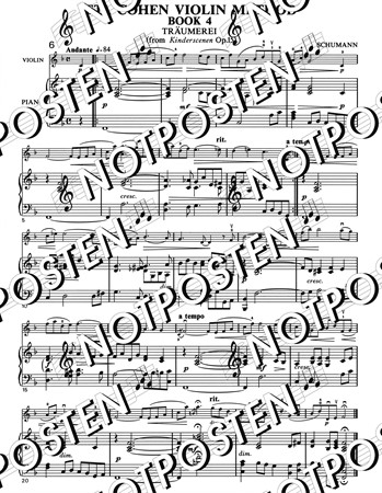 Notbild från Eta Cohen Violin Method Book 4