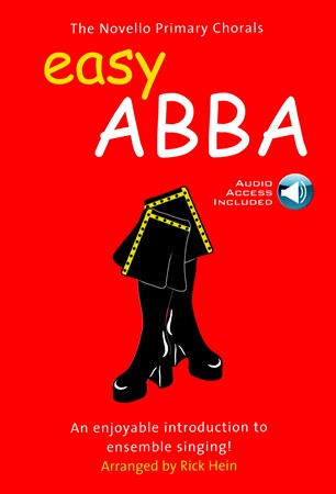Omslag till körsamlingen Easy ABBA (SS) med enkel stämsång för barn och nybörjare